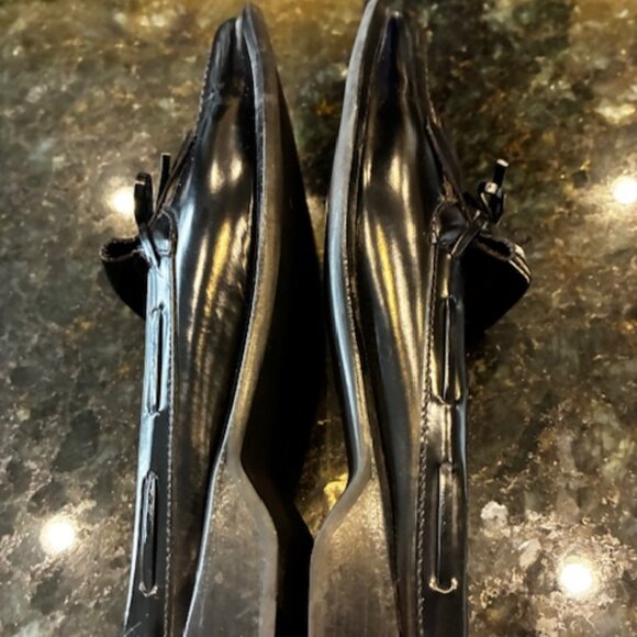 Ralph Lauren Black Leather Loafers with Tassel Details - Lightly Worn - Picture 4 of 6